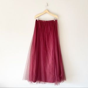 JENNY YOO tulle maxi skirt